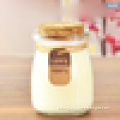 Clear Glass Favorable-Style Milk Jars/ Honey Jars/ Cream Jars/ Pudding Jars with Cork Caps